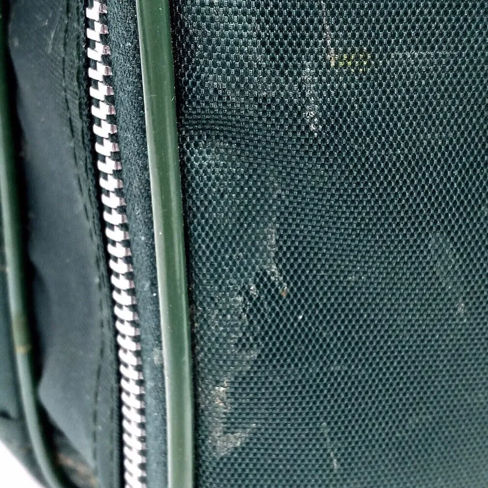 *READ* Vintage Oldsmobile Green Crossbody Side Shoulder Strap Travel Bag - Picture 16 of 16